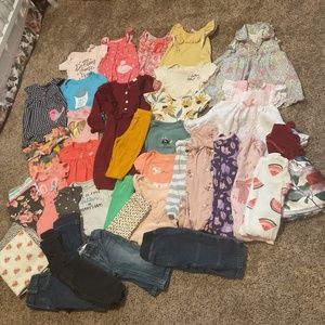 Baby Girl Clothing Bundle Over 30 Pieces Sizes 3-6 months